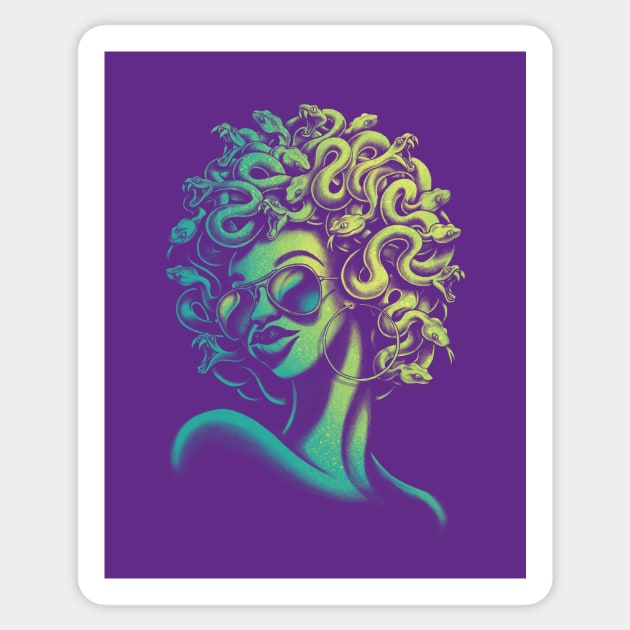 Funky Medusa Sticker by Waynem